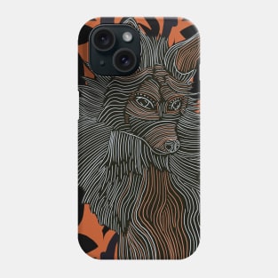 Orange Fox on Tribal Pattern Phone Case