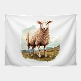 White Sheep Tapestry