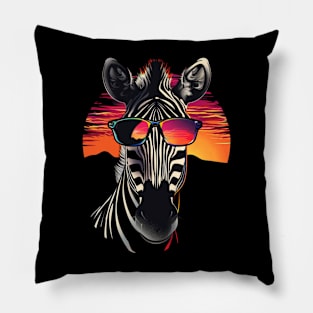 Zebra Harmonious Herd Pillow