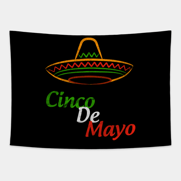 Cinco De Mayo Sombrero Tapestry by guitar75