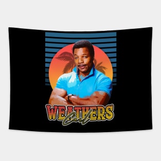 Retro Style Flyer Carl Weathers Tapestry