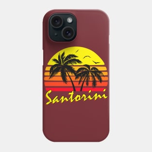 Santorini Retro Sunset Phone Case