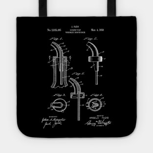 Whiskey Screwtop Dispenser Patent Blueprint 1958 Tote