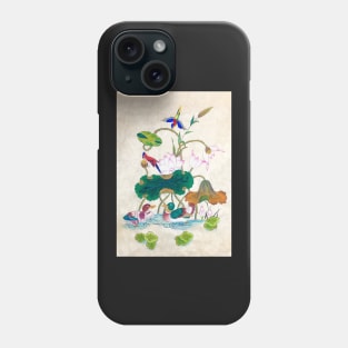 Minhwa: Lotus and Mallards (Korean traditional/folk art) Phone Case