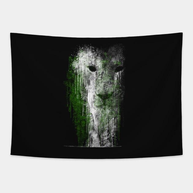 Lion Fall Tapestry by bulografik