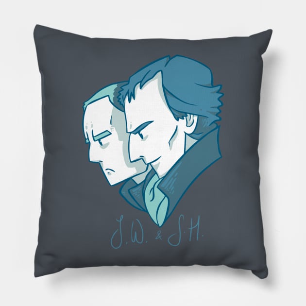 Duo of 221B Baker St. Pillow by gtjiyeon