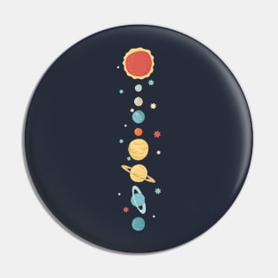 Cute colored planets Pin