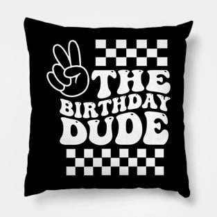 The Birthday Dude, Boys Birthday, Boys 1st Birthday, Happy Birthday Pillow