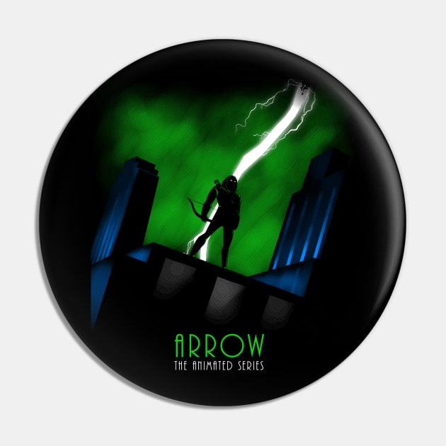 Arrow The Animated Series Pin by TeeKetch