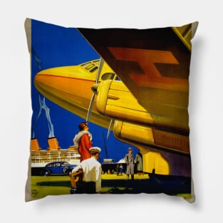 Vintage Travel Poster  Australia Travel Pillow