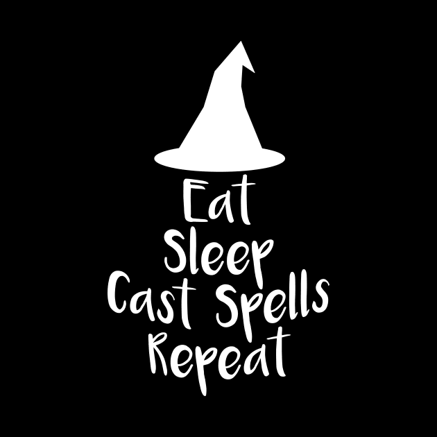 Eat Sleep Cast Spells Repeat by oddmatter