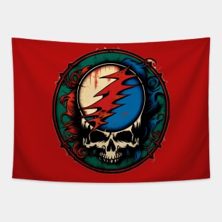 Deadhead Circular Logo Tapestry