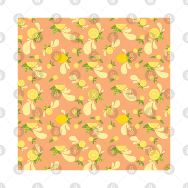 Citrus Splash Seamless Surface Pattern Design by zarya_kiqo