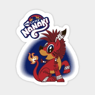 My Little Nanaki - Red XIII - Kawaii Cute Retro Video Game Magnet