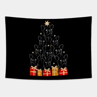 Frenchie Xmas Tree French Bulldog Lovers Christmas Vibes Tapestry