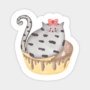 Cute cake cat Magnet