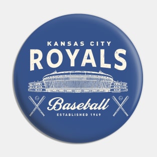 Kansas City Royals Stadium by Buck Tee Original Design Pin