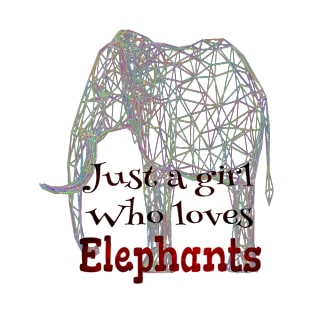 Just A Girl Who Loves Elephants T-Shirt