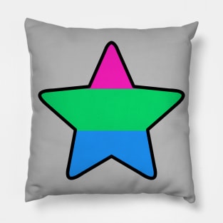 Polysexual Pride Star Pillow