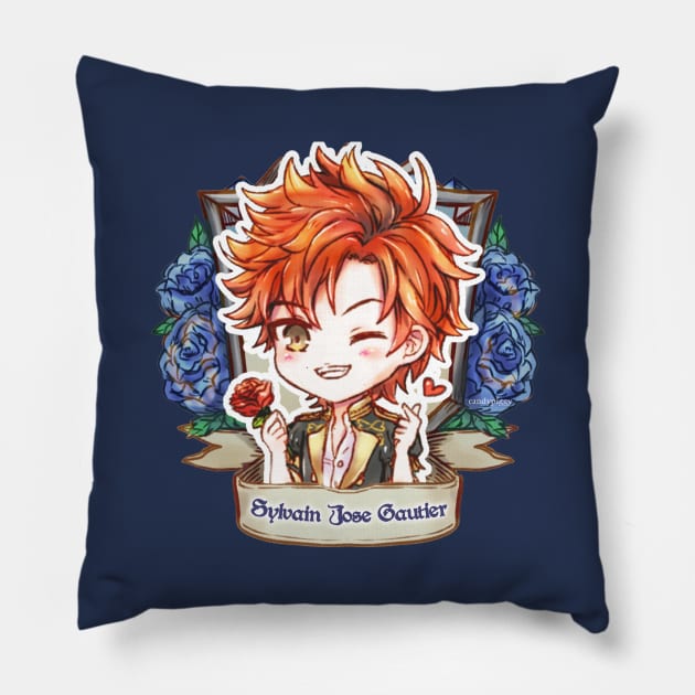 Sylvain of the Blue Lions! Pillow by candypiggy