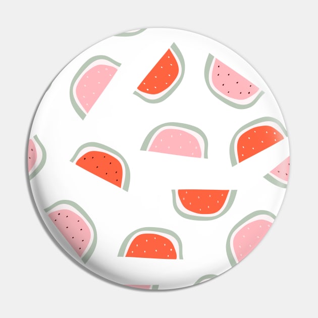 Red and pink watermelon slice with bones design on white background seamless pattern wallpaper backdrop. Pin by Eshka