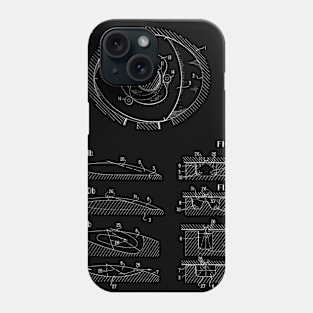 Rotary Pistol Engine Vintage Patent Hand Drawing Phone Case