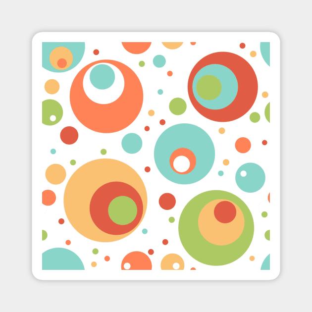 Circles Magnet by crookedlittlestudio