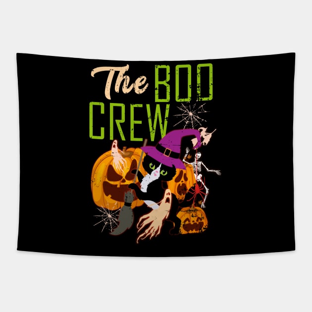 The Boo Crew Halloween Tapestry by alcoshirts