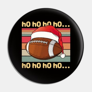 Retro Football Ho Ho Ho Pin