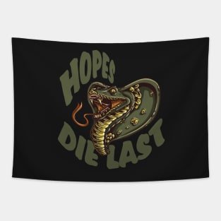 Hopes die last SNAKING COBRA SNAKE Tapestry