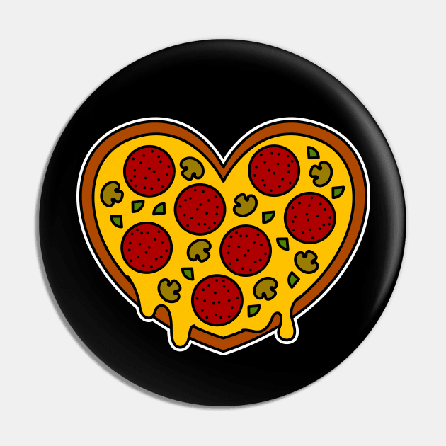 Love Pizza Pin by JPenfieldDesigns