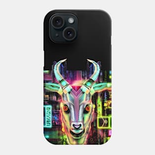 Neon Baphomet Goat Phone Case