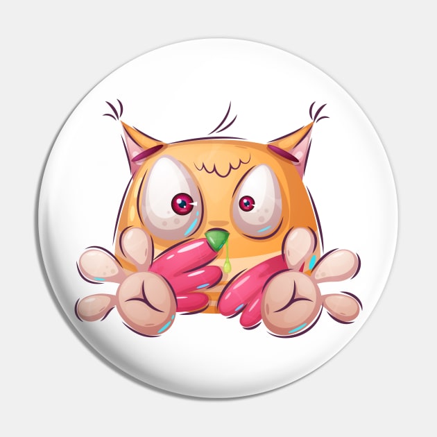 Ill baby owl concept cartoon design artwork Pin by GiftsRepublic