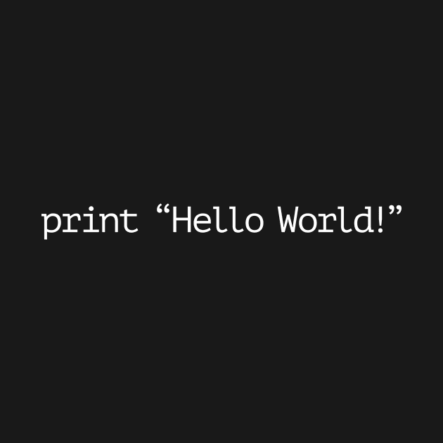 Python Programmer - Hello World by vladocar