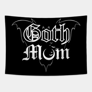 Goth Mum - Mother’s Day, Bat, Mama Bat, Spooky Mama, Bats, Coffin, Horror Lover Tapestry