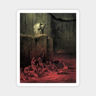 High Resolution Gustave Doré Illustration Paramours and Flatterers Magnet