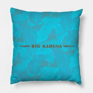 Big Kahuna with Floral Background Pillow