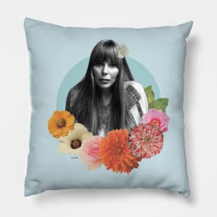 Joni Mitchell Collage Pillow