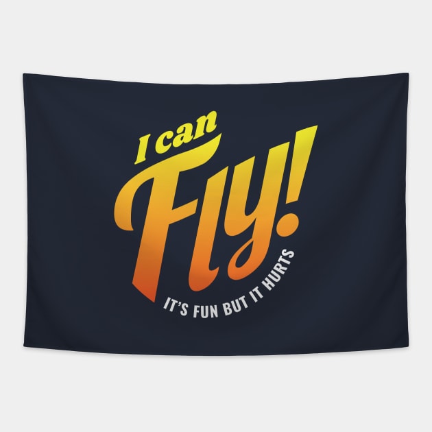 Aerialist I Can Fly It's Fun But It Hurts Tapestry by DnlDesigns