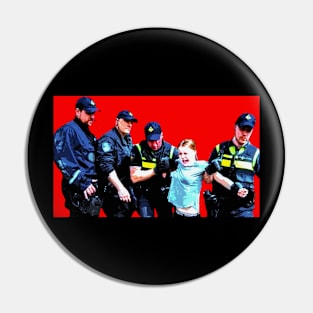 greta thunberg arrested pop art Pin