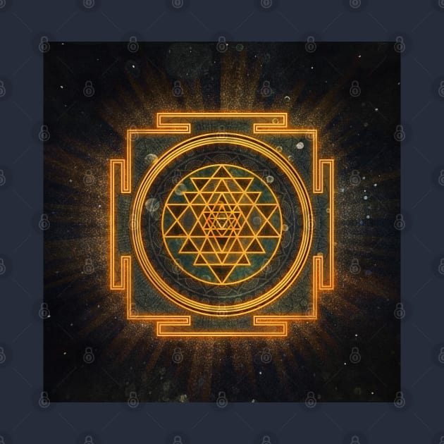 Incandescent sry yantra by MCAshe spiritual art 