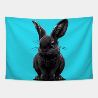 Black Bunny Tapestry