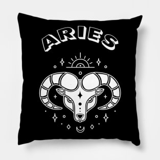 Aries Zodiac Sign Pillow