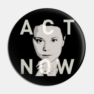 Greta Thunberg 2 by © Buck Tee Originals Pin