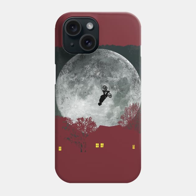 BMX Freestyle - Green Night Phone Case by MerlinArt