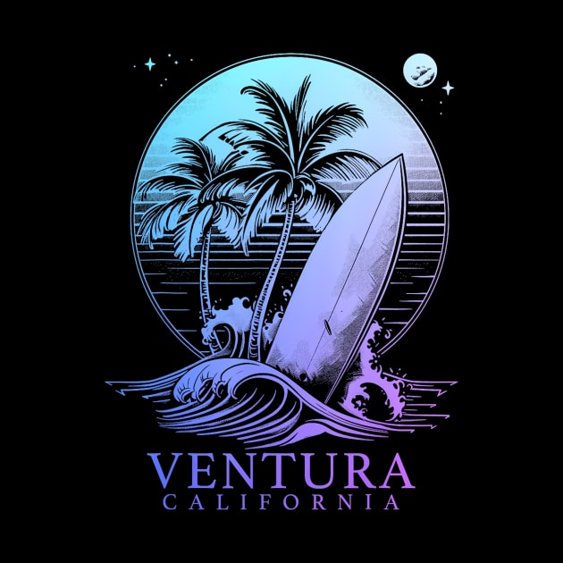 Ventura California Surf  Surfing Surfer by Blen Man Alexia