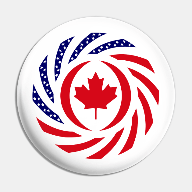 Canadian American Multinational Patriot Flag Pin by Village Values