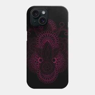 Minimalist Medallion Flower art-Sacred Mandala Flower Phone Case