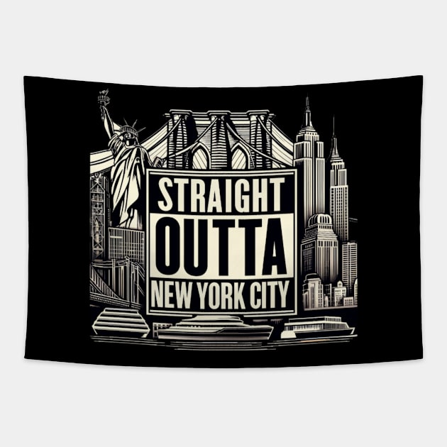 Straight Outta New York City Tapestry by Straight Outta Styles