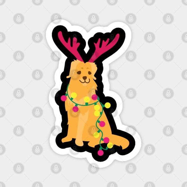 Christmas dog 02 Magnet by holidaystore